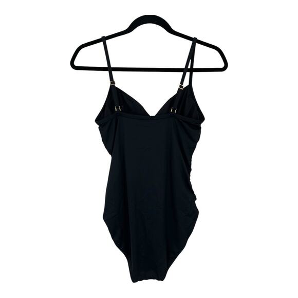 La Blanca swimsuit Island Goddess draped one piece bathing suit size 10 - Picture 4 of 9